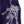 Load image into Gallery viewer, Senary Key Chain Stone Wash Sweat Pants Purple