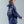 Load image into Gallery viewer, Senary Key Chain Stone Wash Hoodie Purple