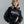 Load image into Gallery viewer, Senary Key Chain Stone Wash Hoodie Black