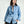 Load image into Gallery viewer, Pixel Key Embroidery Dress Shirt Blue