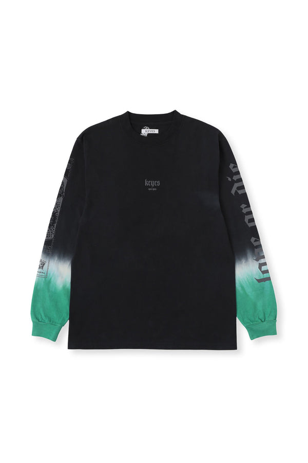 Arm Gradation Long Tee Black