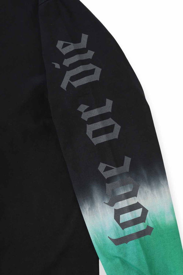 Arm Gradation Long Tee Black