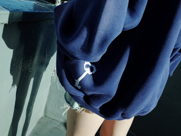 GROOVE ALL NIGHT Stone Wash  Hoodie Purple