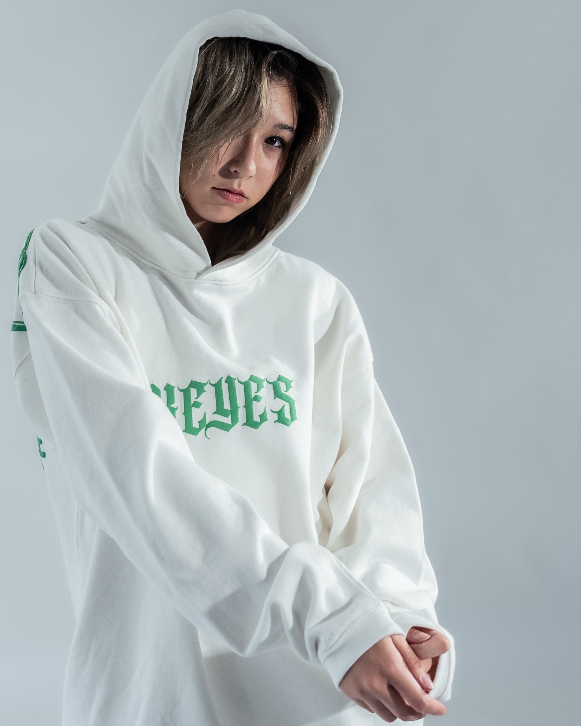 ★OY★PANEL CONTRAST POCKET HOODIE-WHITE★正規品/直送料込 ☆OY☆PANEL CONTRAST POCKET HOODIE-WHITE☆正規品/直送料込
