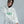 Load image into Gallery viewer, Senary Key Chain Stone Wash Hoodie White

