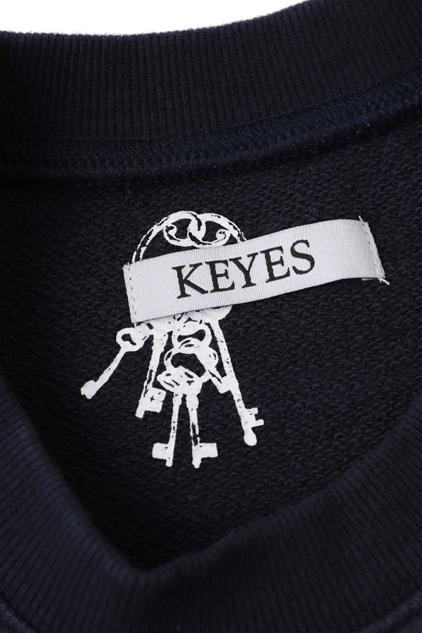 KEYES Embroidery Short Length Trainer Navy