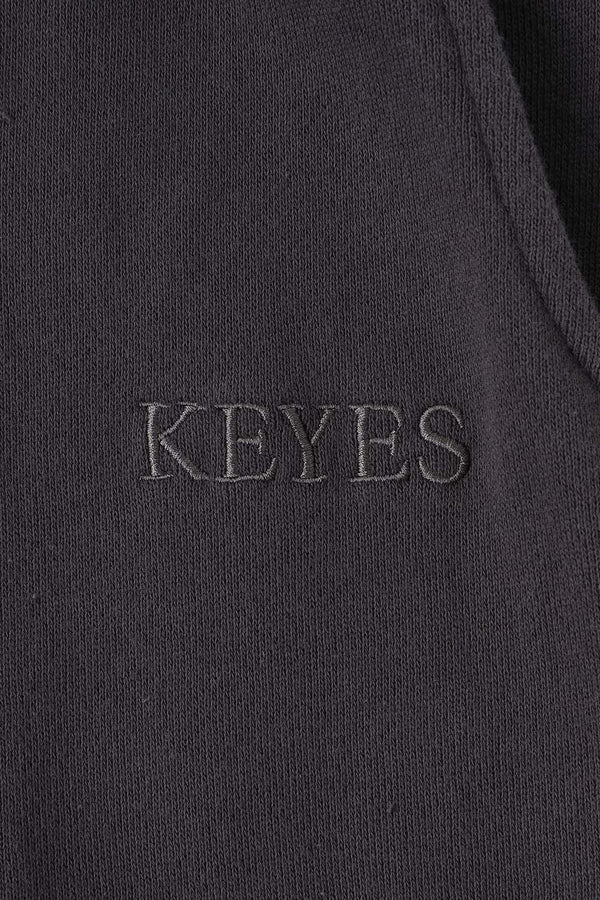 KEYES Embroidery Sweat Pants Gray